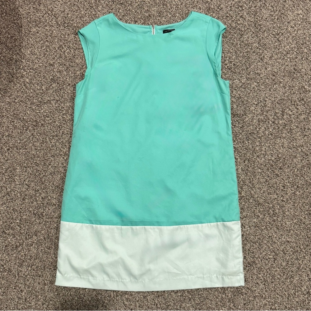 The Limited Mint and White Colorblock Shift Dress - Picture 2 of 6